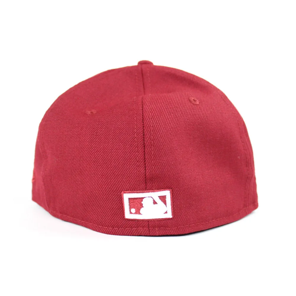 Philadelphia Phillies 1980 World Series New Era 59Fifty Fitted Hat (Cardinal Gray Under Brim)