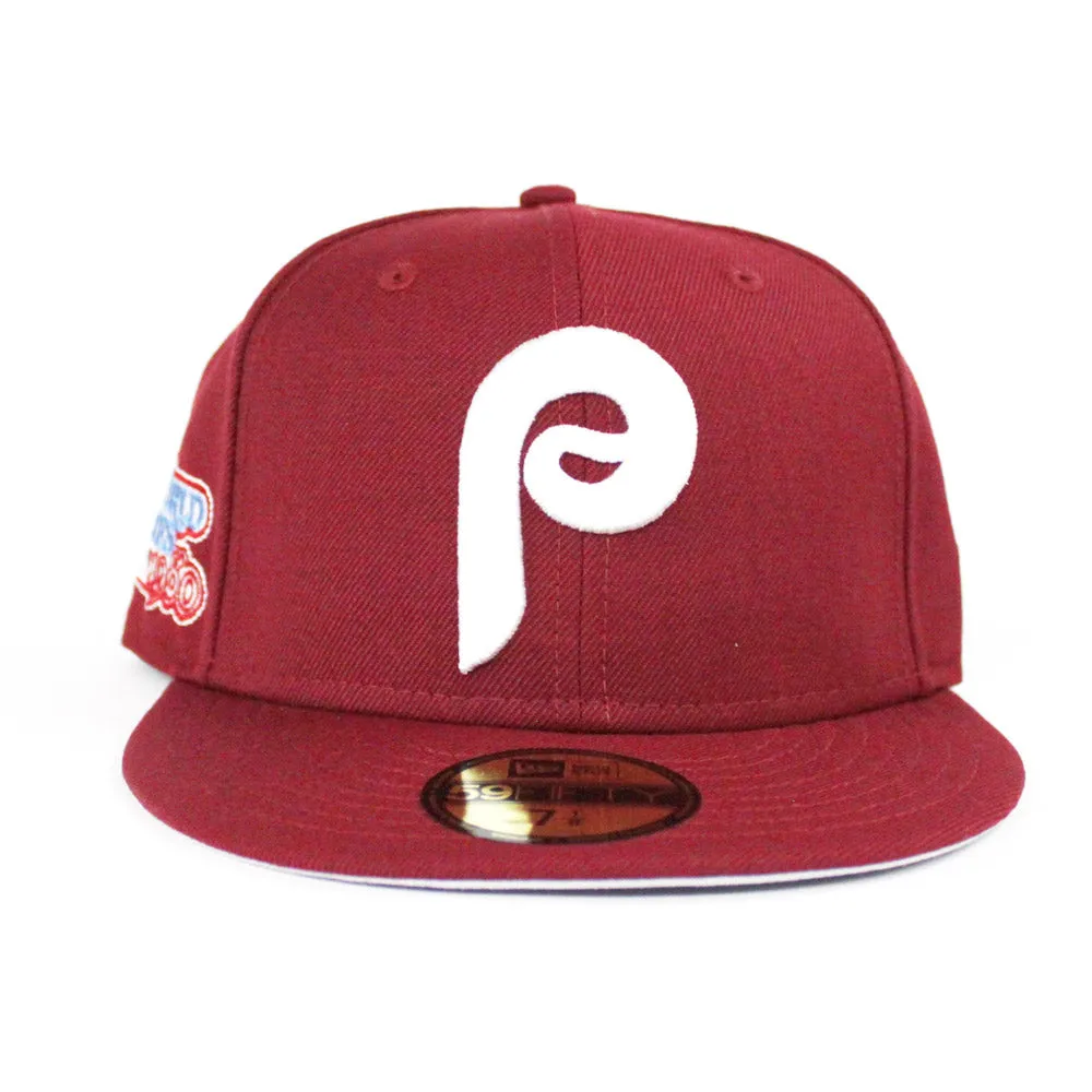 Philadelphia Phillies 1980 World Series New Era 59Fifty Fitted Hat (Cardinal Gray Under Brim)