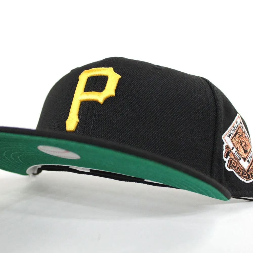 Pittsburgh Pirates 1960 World Series Champion Patch New Era 59Fifty Fitted Hat (Black Green Under Brim)
