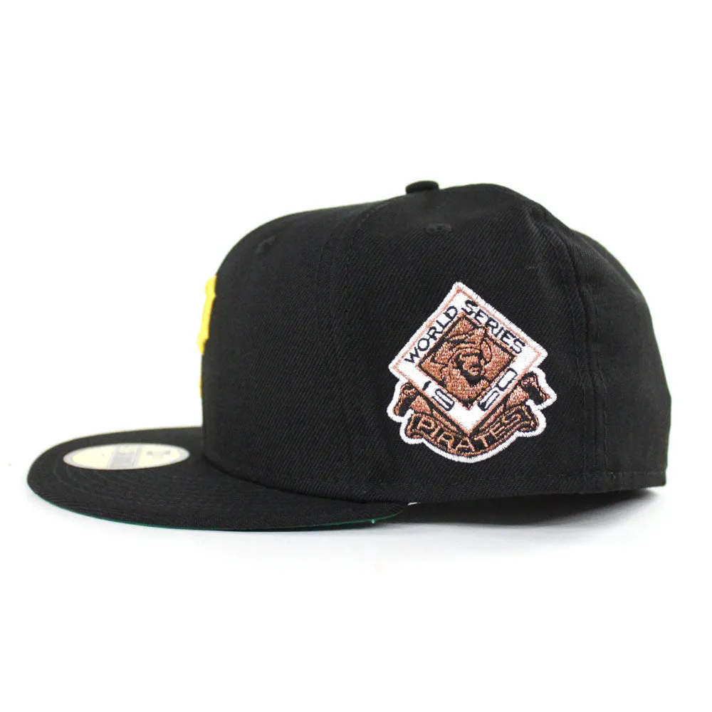 Pittsburgh Pirates 1960 World Series Champion Patch New Era 59Fifty Fitted Hat (Black Green Under Brim)