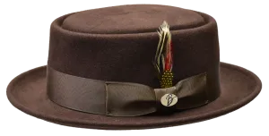 Pok pie stiyle felt brim