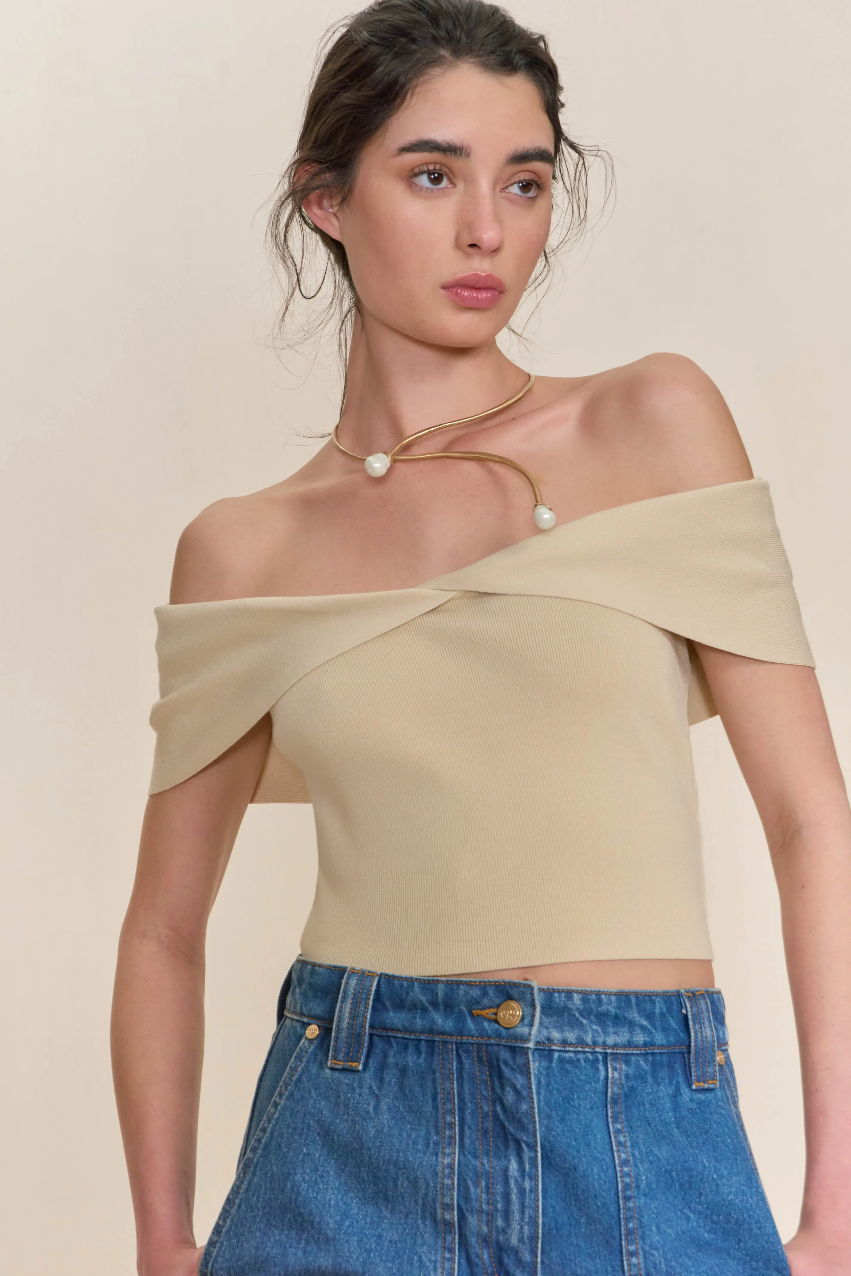 Prescott Knit Top Beach