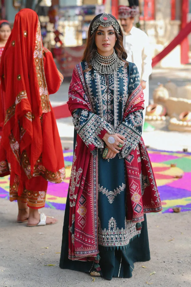 QALAMKAR LUXURY SHAWL COLLECTION 2022 | K-01 GULNAAZ