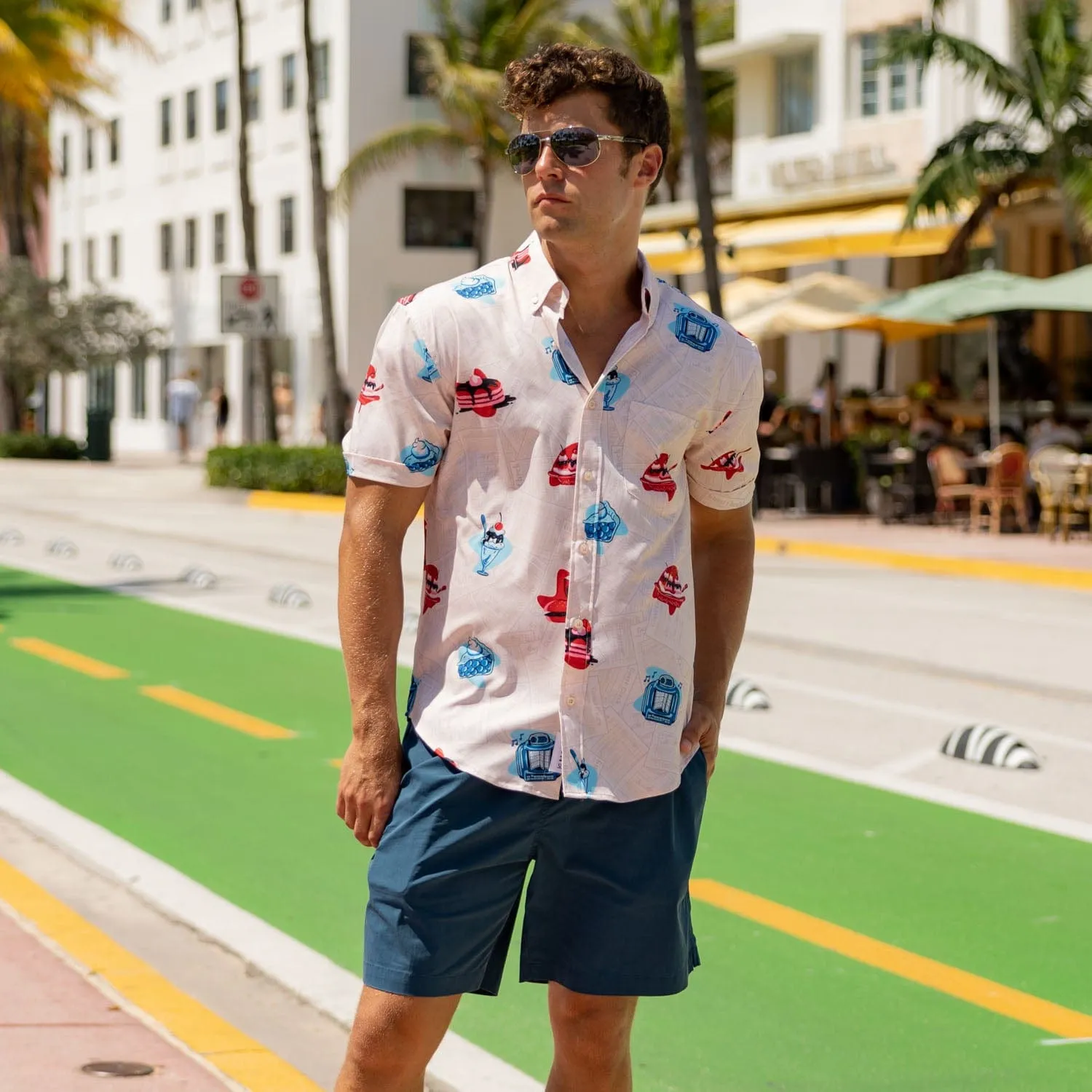 Red, White, and Blue Plate Special – KUNUFLEX Short Sleeve Shirt