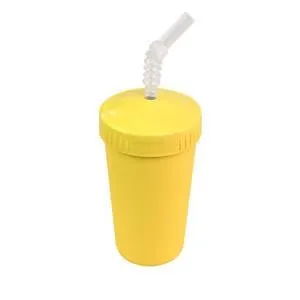 Replay Straw Cup with Lid - Yellow