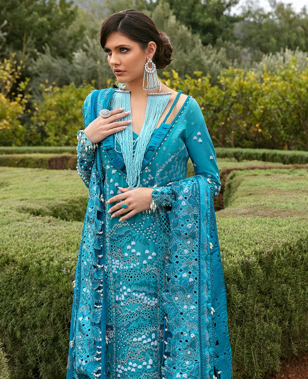 Republic Womenswear | Amaani - Eid Luxury Lawn 2023 | D1-B - Azalea
