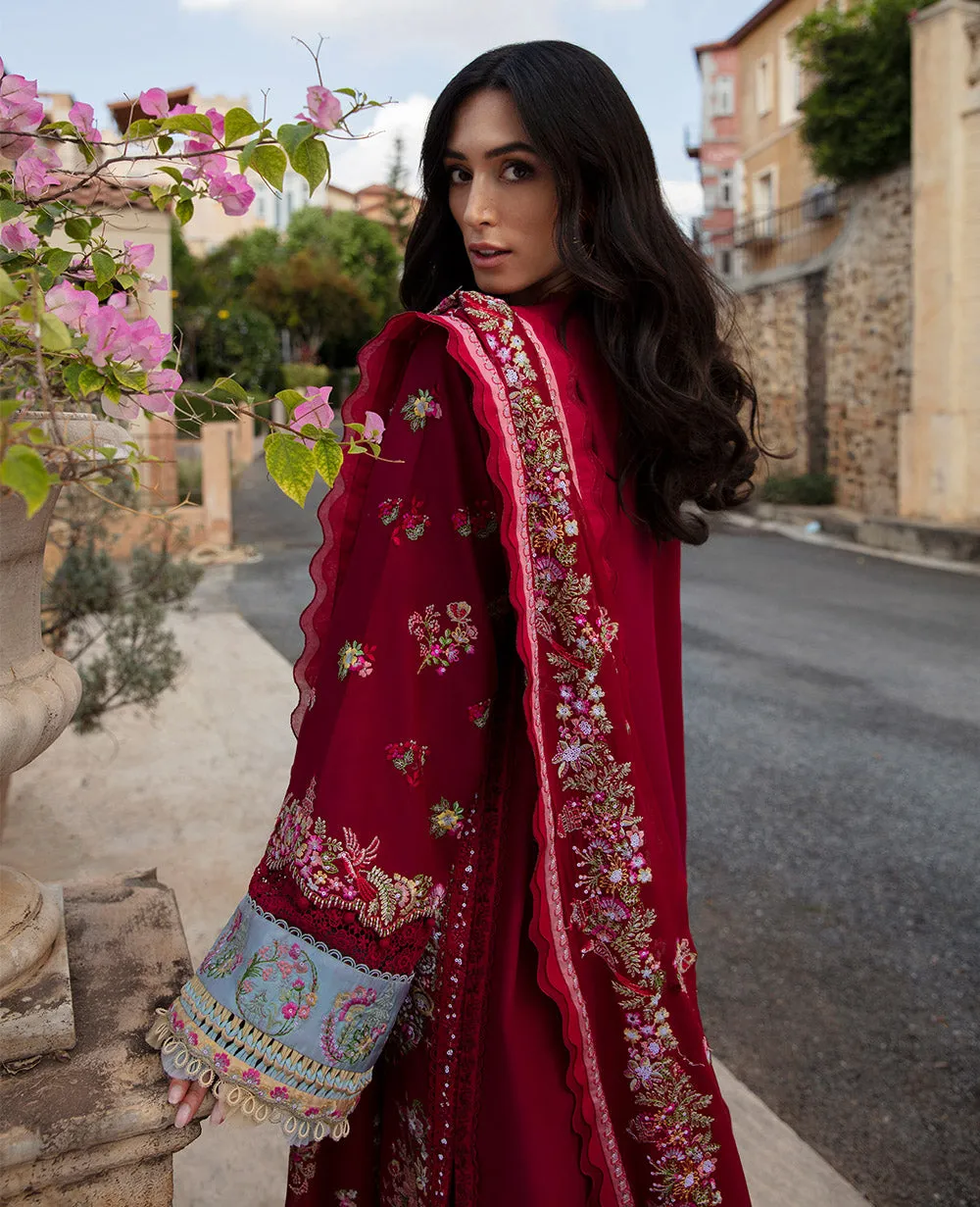 Republic Womenswear | ILANA - EID LUXURY LAWN 2024  | ROUGE (D8-A)