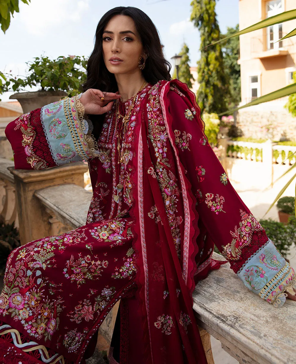 Republic Womenswear | ILANA - EID LUXURY LAWN 2024  | ROUGE (D8-A)