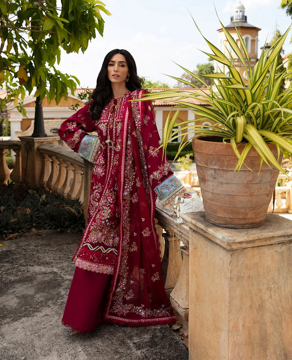 Republic Womenswear | ILANA - EID LUXURY LAWN 2024  | ROUGE (D8-A)