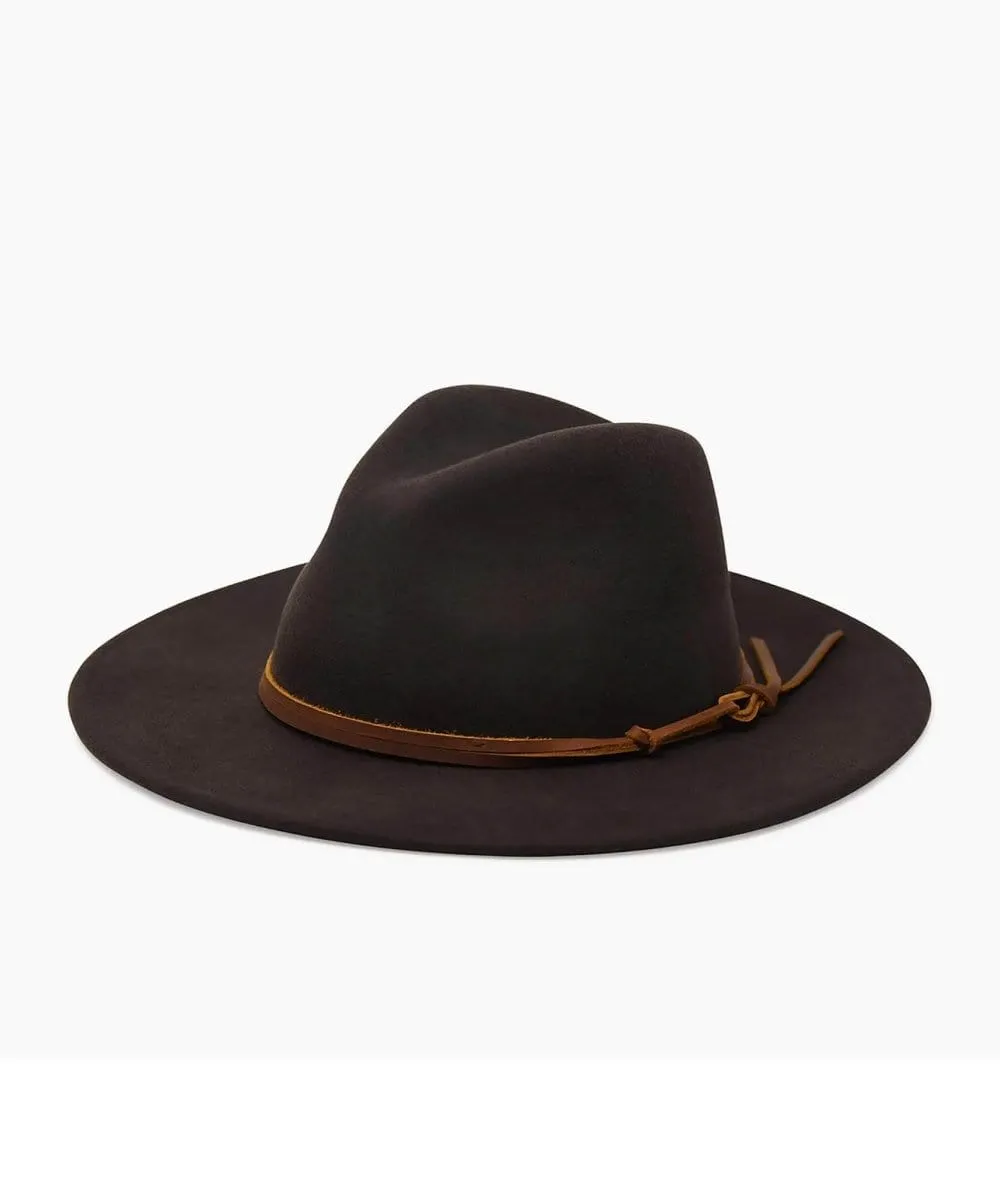Restocked Billie Felt Fedora Chocolate