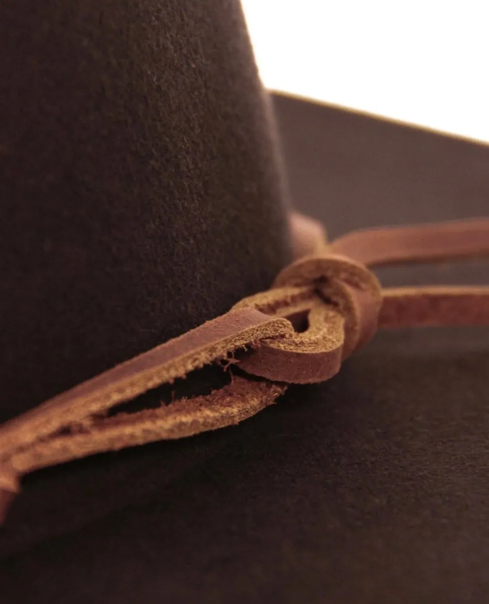 Restocked Billie Felt Fedora Chocolate