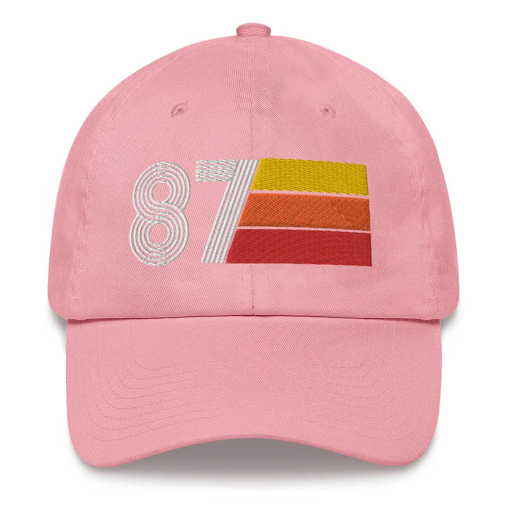 Retro Tri-Line 1987 Baseball Dad Hat