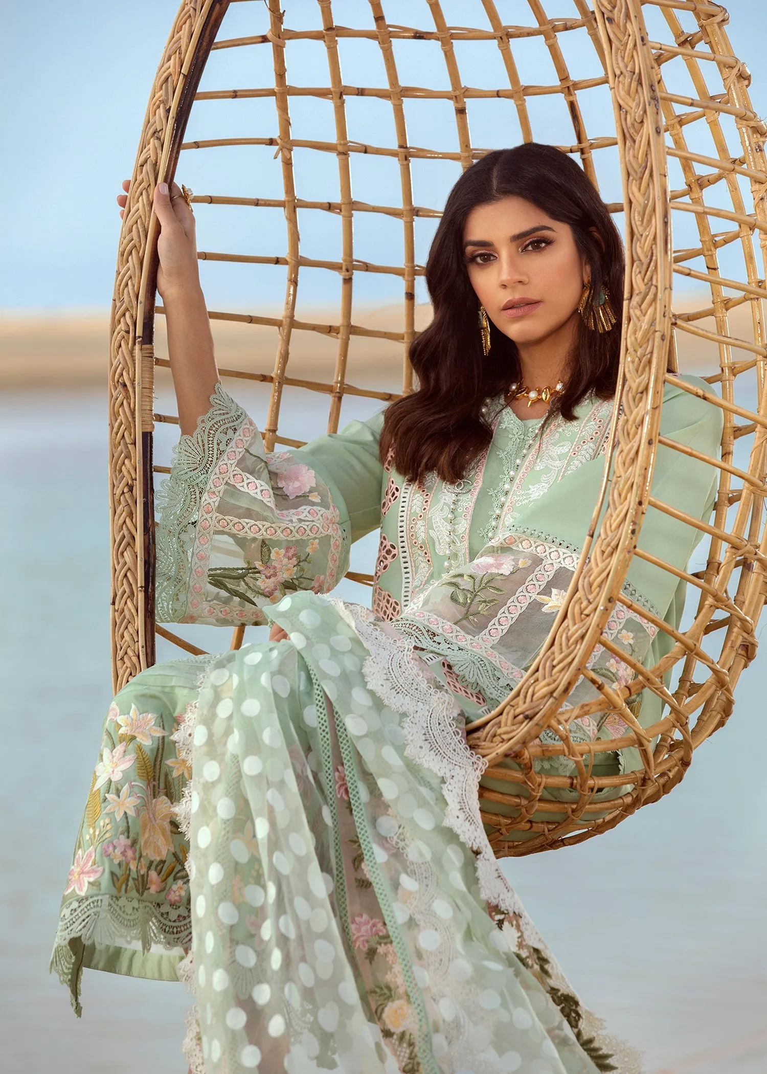 Serendipity - 5B - Seafoam | Crimson Serendipity Luxury Lawn Collection 2022