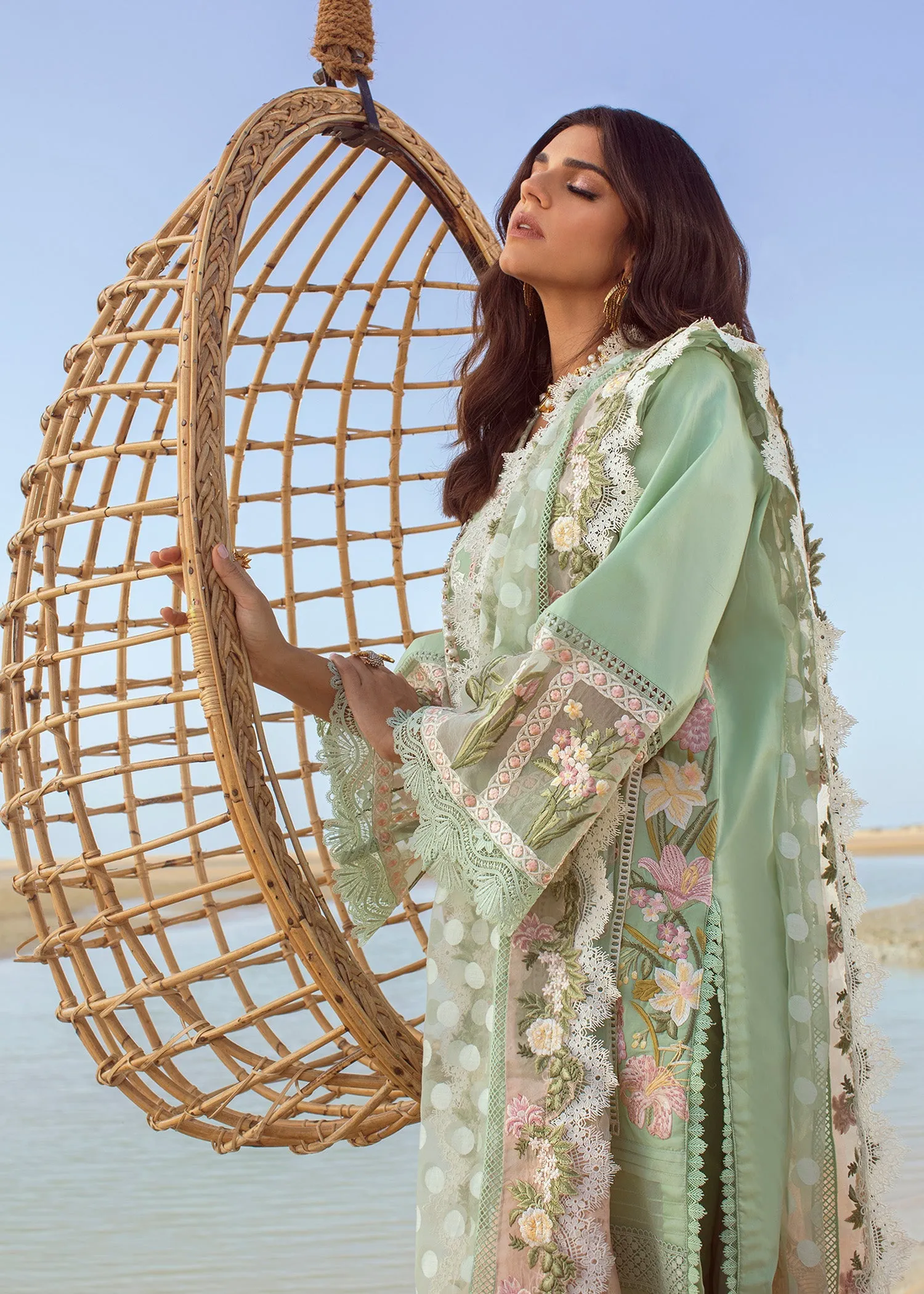 Serendipity - 5B - Seafoam | Crimson Serendipity Luxury Lawn Collection 2022