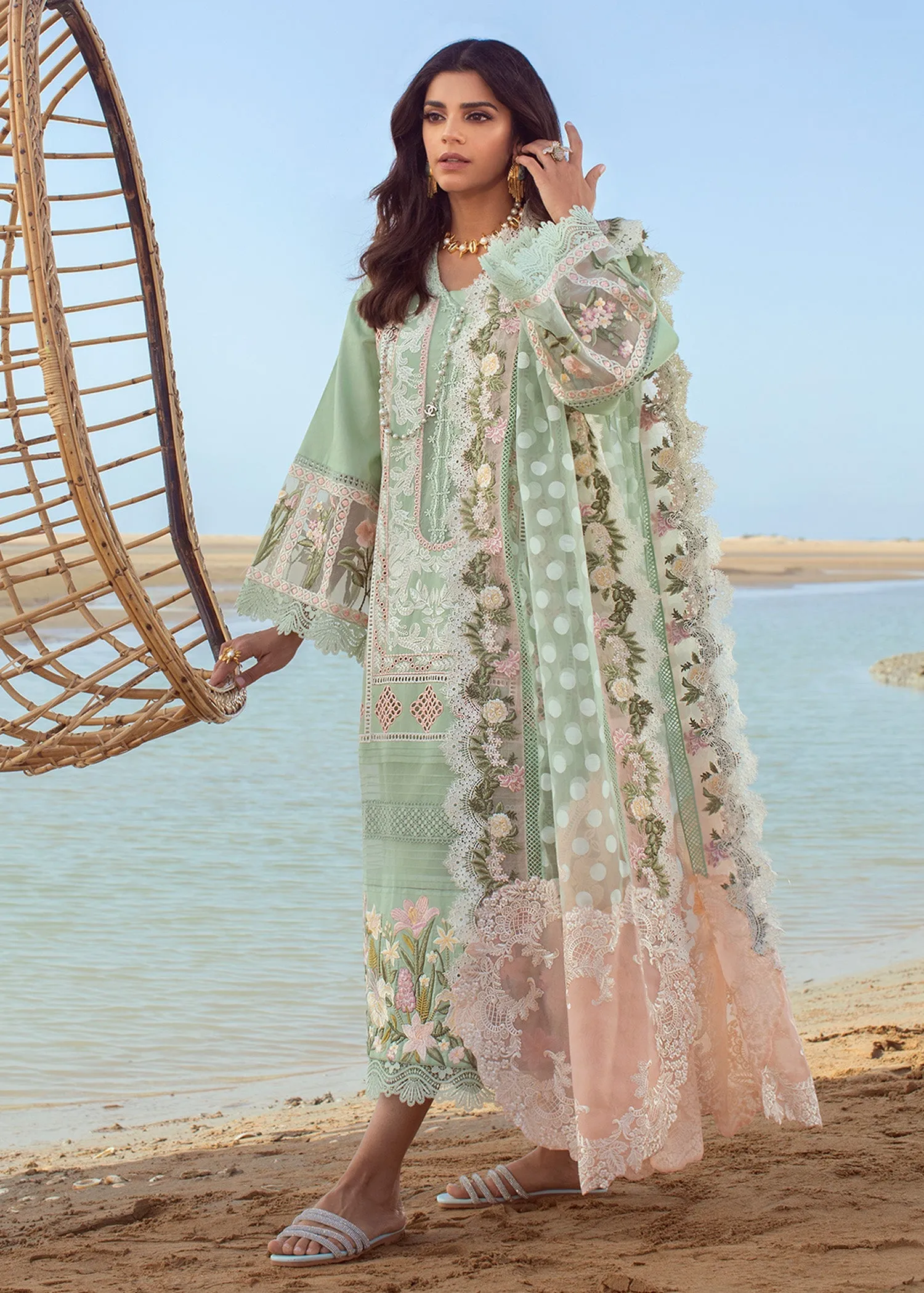 Serendipity - 5B - Seafoam | Crimson Serendipity Luxury Lawn Collection 2022