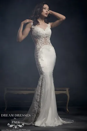Sexy Sheath Lace Wedding Dress (Style #SS16314)
