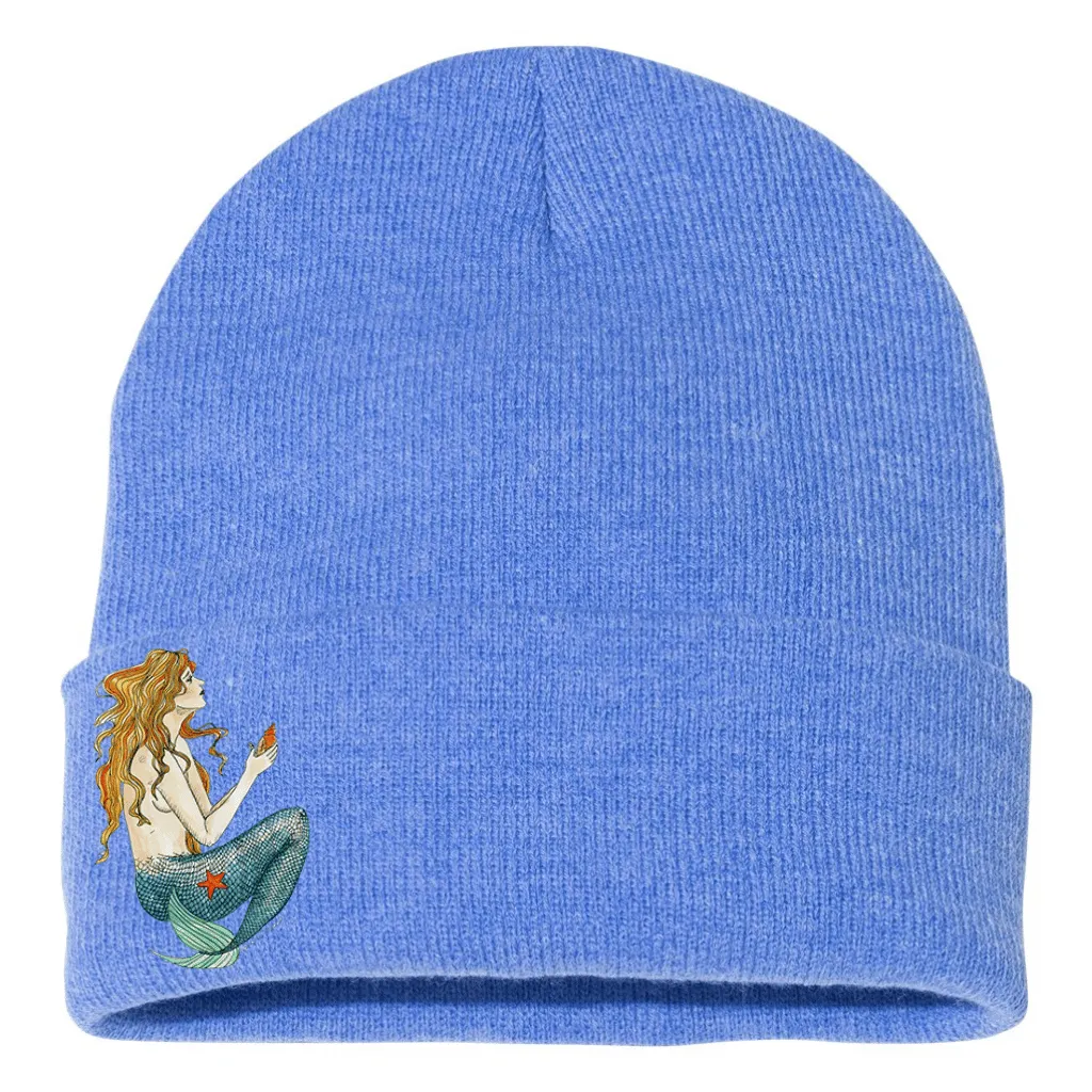 Skye Blue Vintage Mermaid Beanie