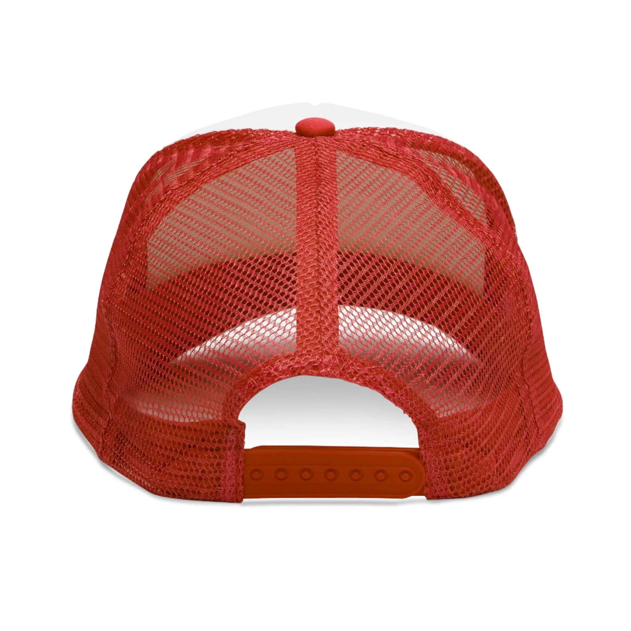 Soror Red and White Trucker Snap Back  Mesh Cap