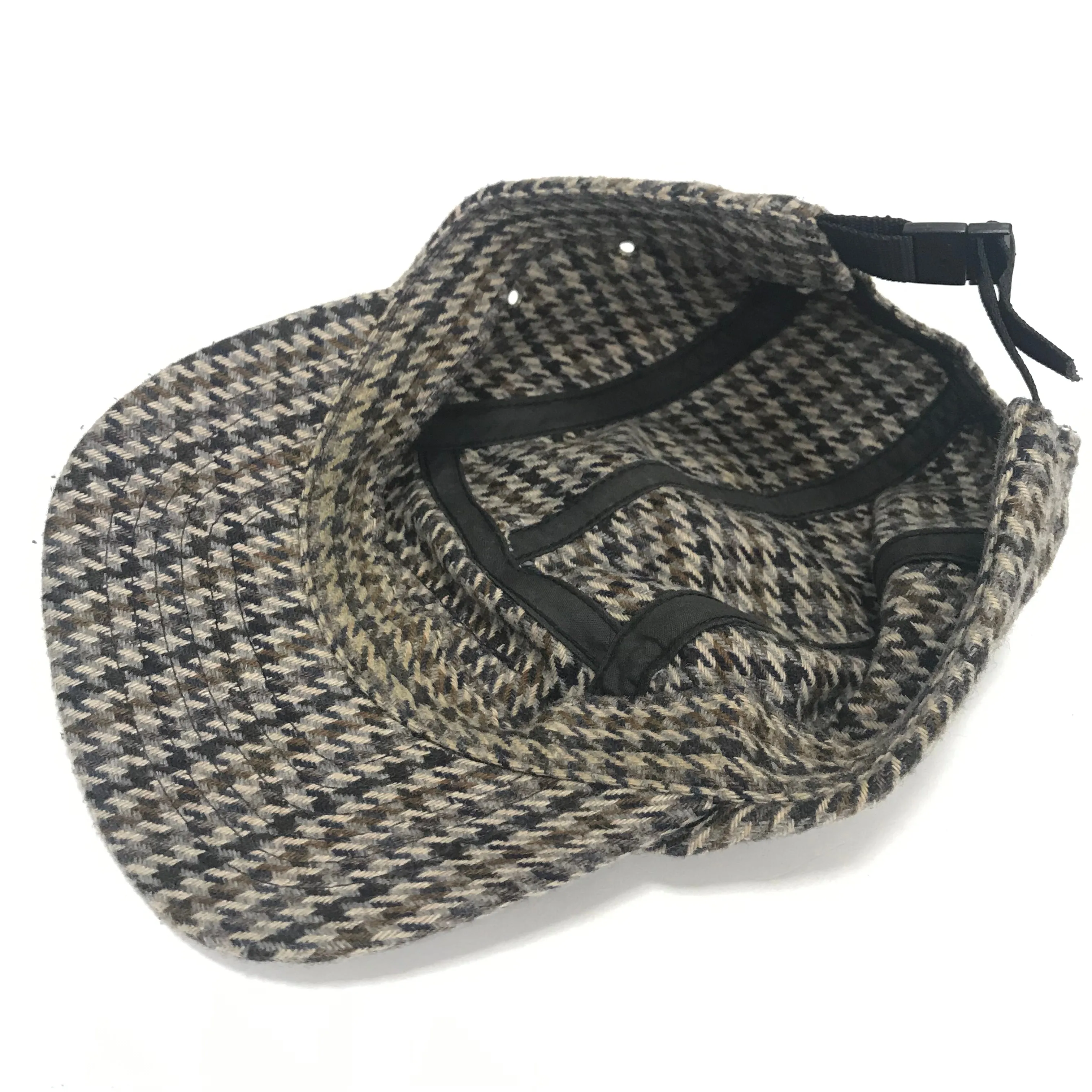 Supreme Vintage Houndstooth 6 Panel Camp Cap