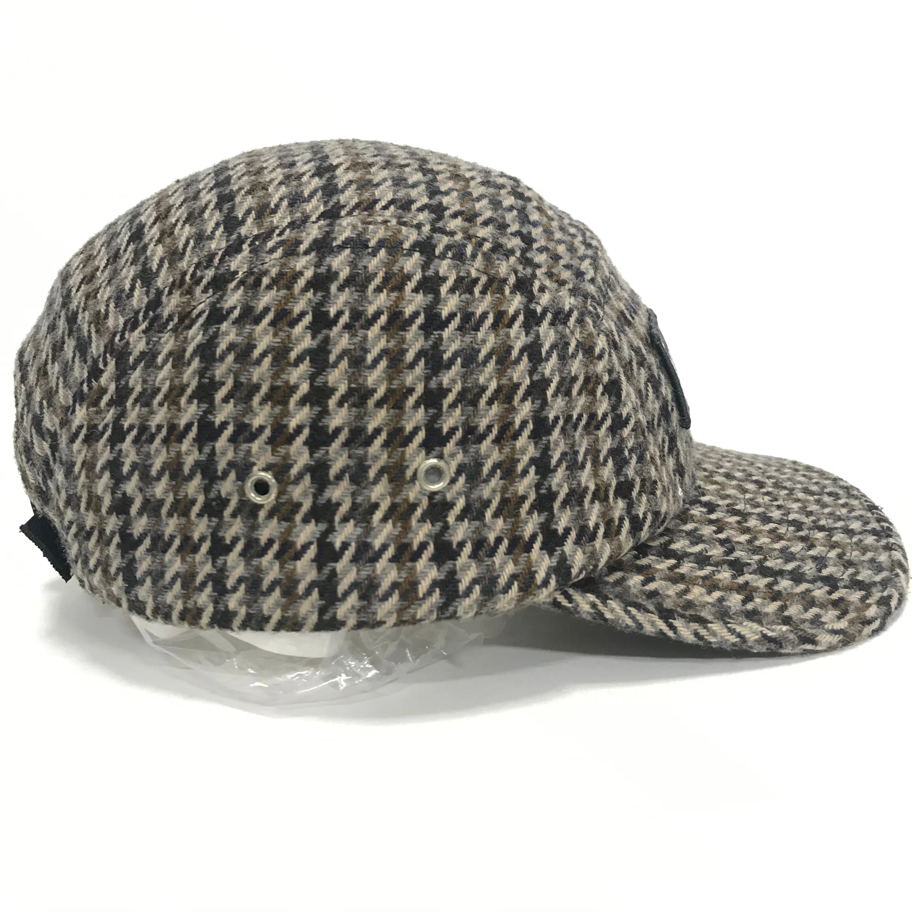Supreme Vintage Houndstooth 6 Panel Camp Cap