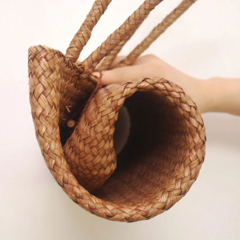 Talay Classic Straw & Bamboo Tote