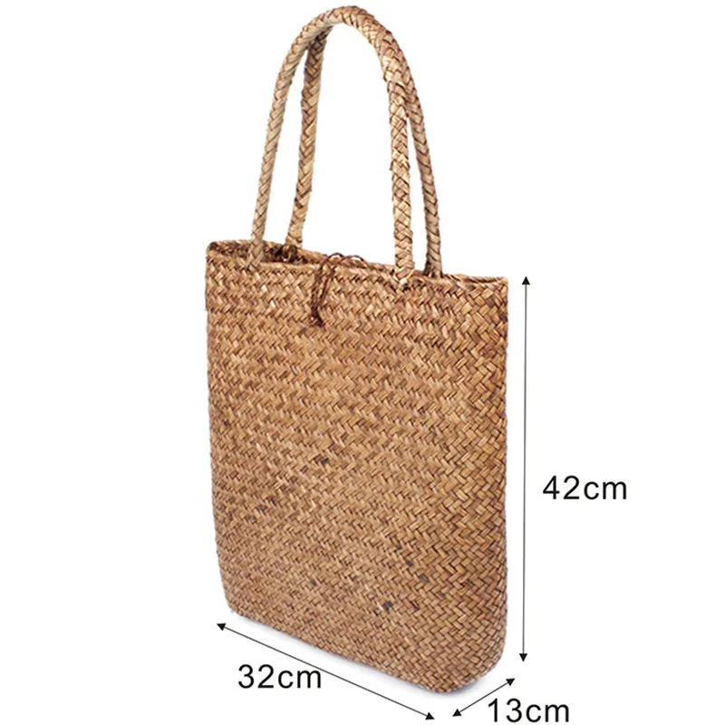 Talay Classic Straw & Bamboo Tote