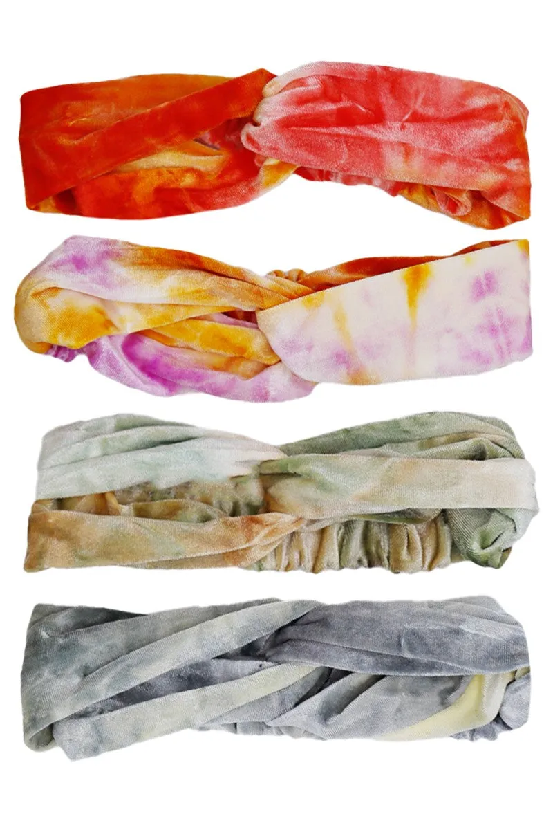 Tie Dye Velvety Terry Spa Scrunchies 3/8/23 5771