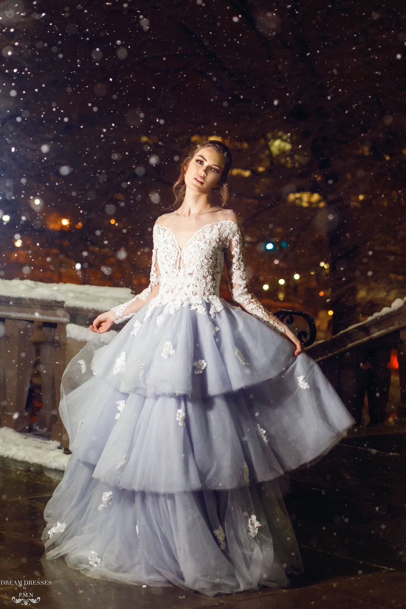 Tiered Tulle Ball Gown (#Cherilyn)