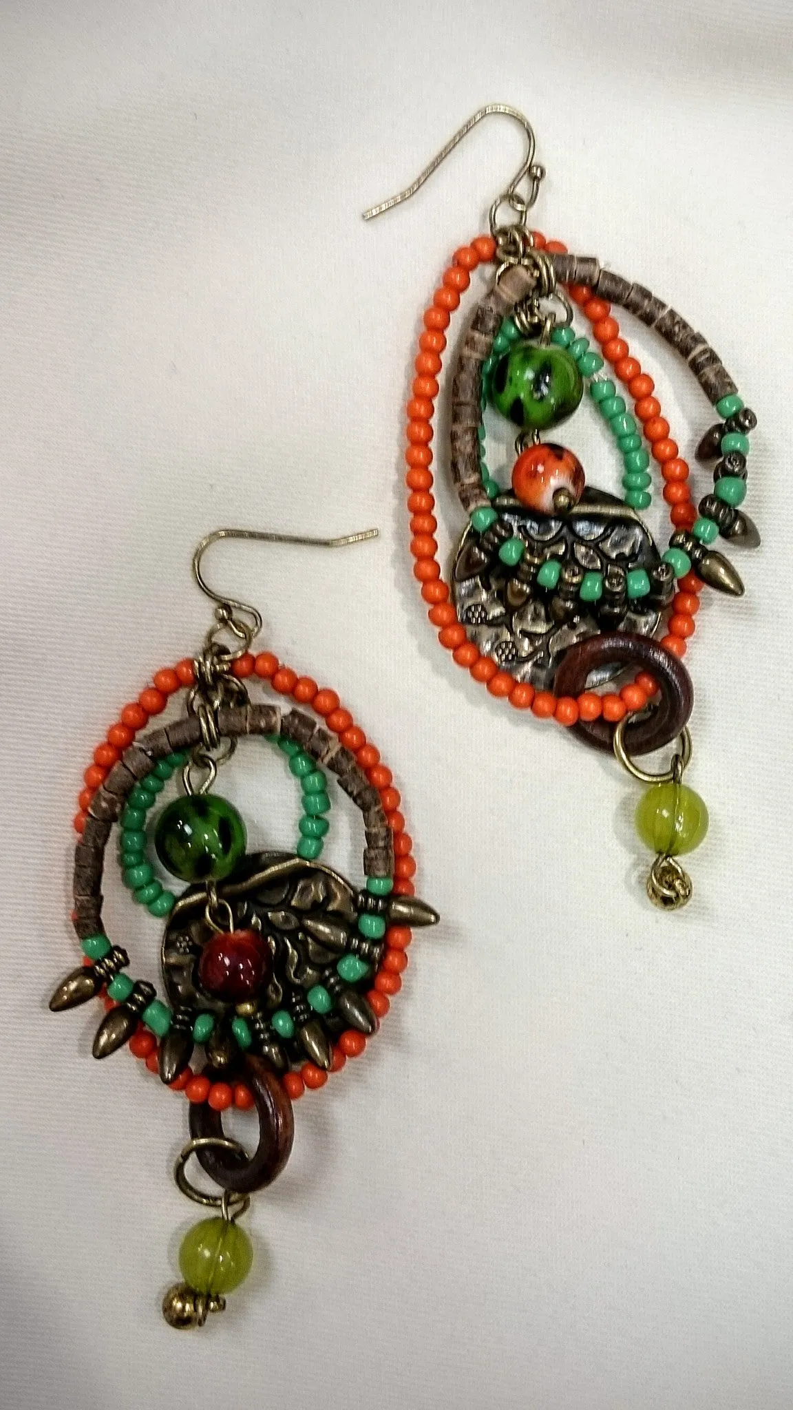 Treska | Multi Hoop Beaded Earrings
