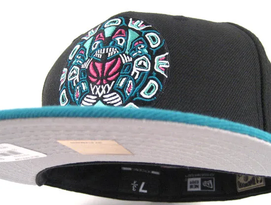 Vancouver Grizzlies 59FIFTY New Era Fitted Hats (BLACK AQUA GRAY UNDER BRIM)