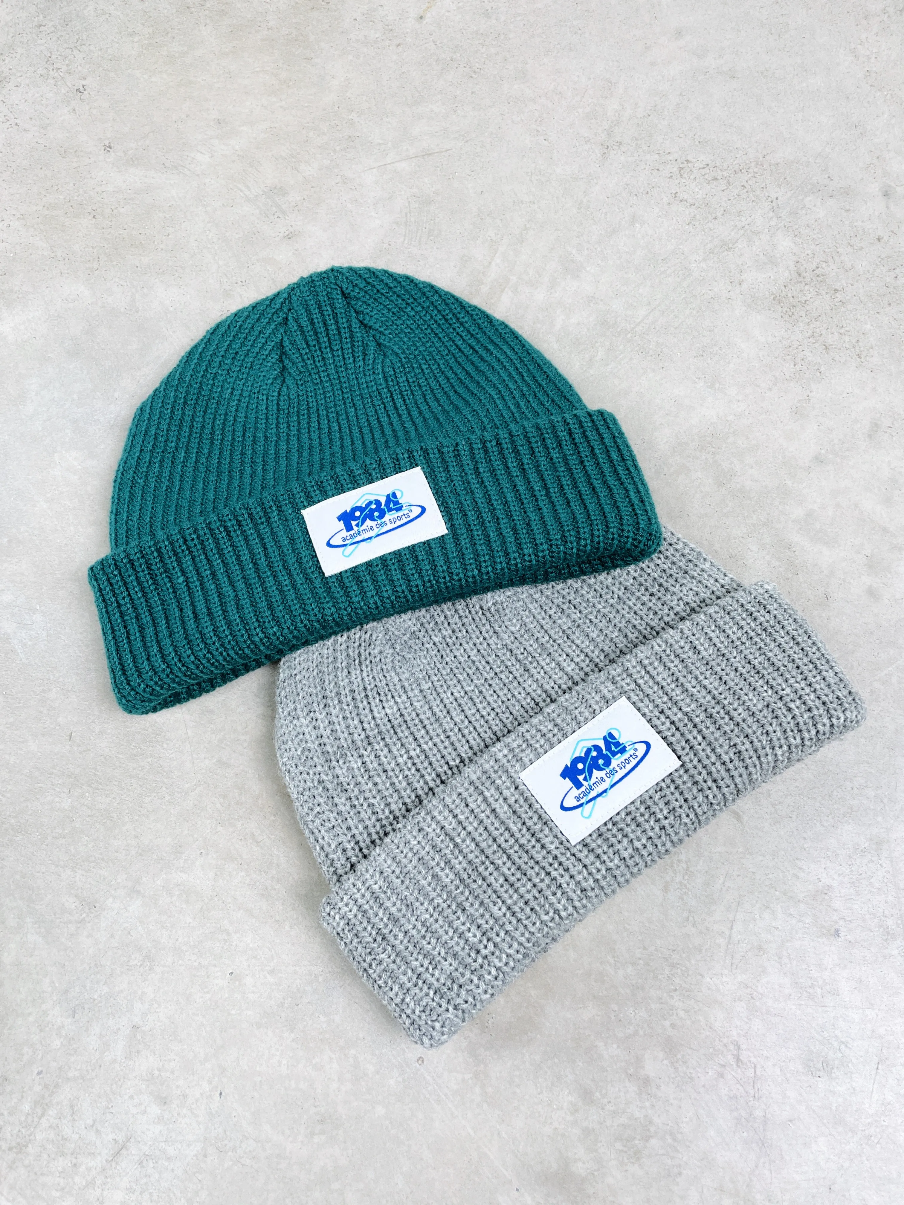 Vice 84 '1984' Ribbed Beanie - Jade Green