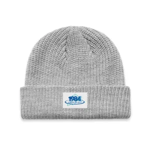 Vice 84 '1984' Ribbed Beanie - Light Grey