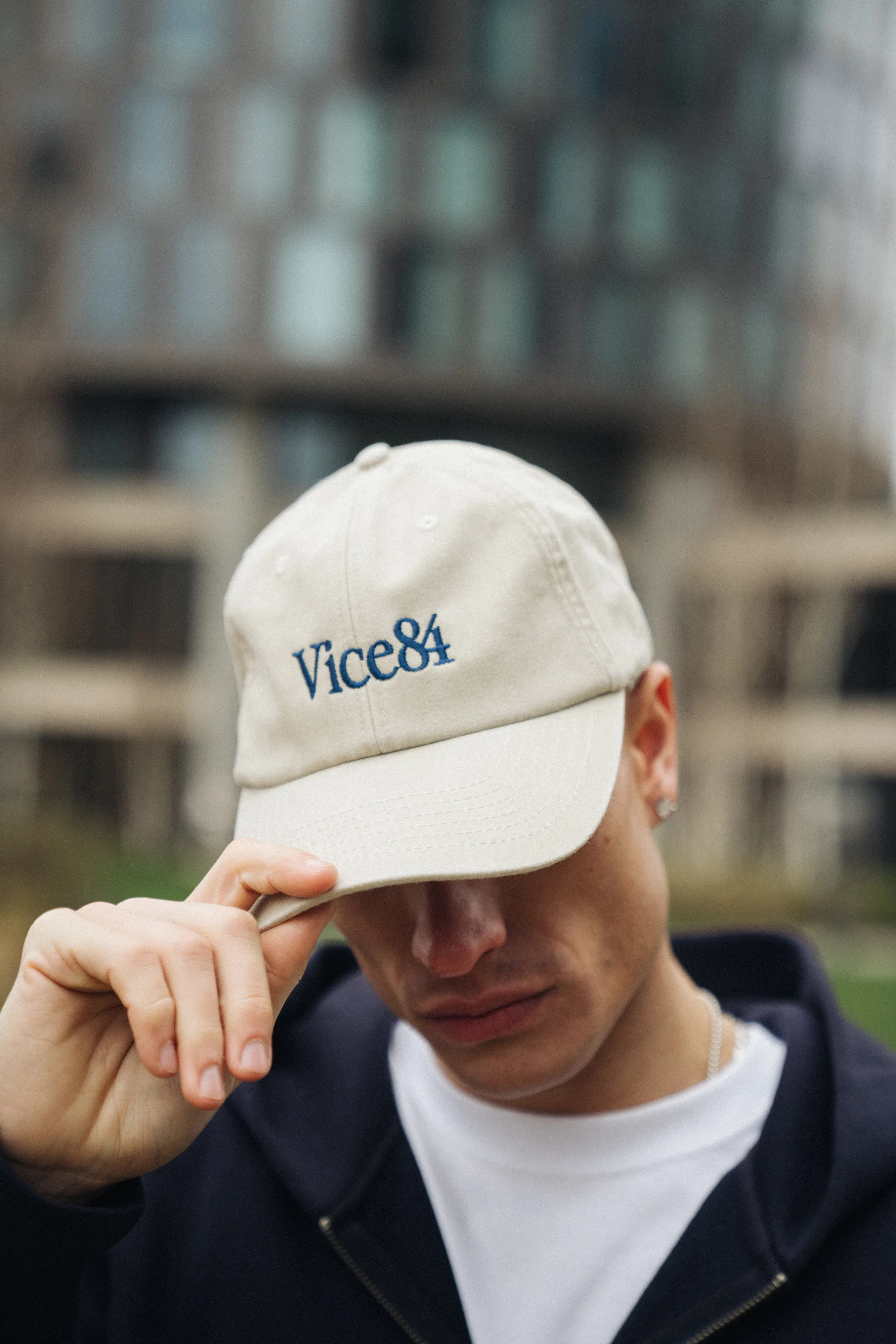 Vice 84 'Classic' Cap - Washed Cream