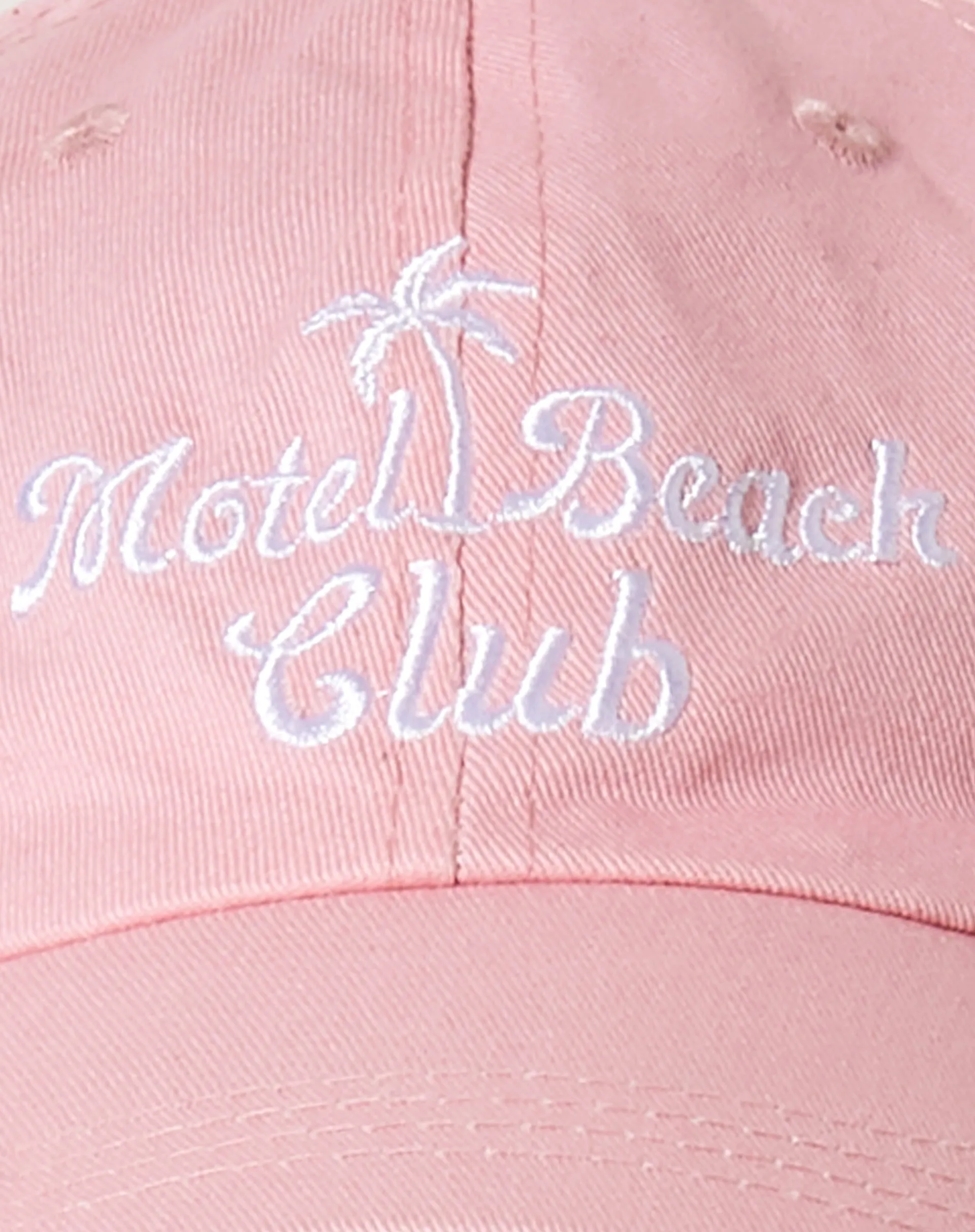 Vintage Hat in Pink Motel Beach Club Embro