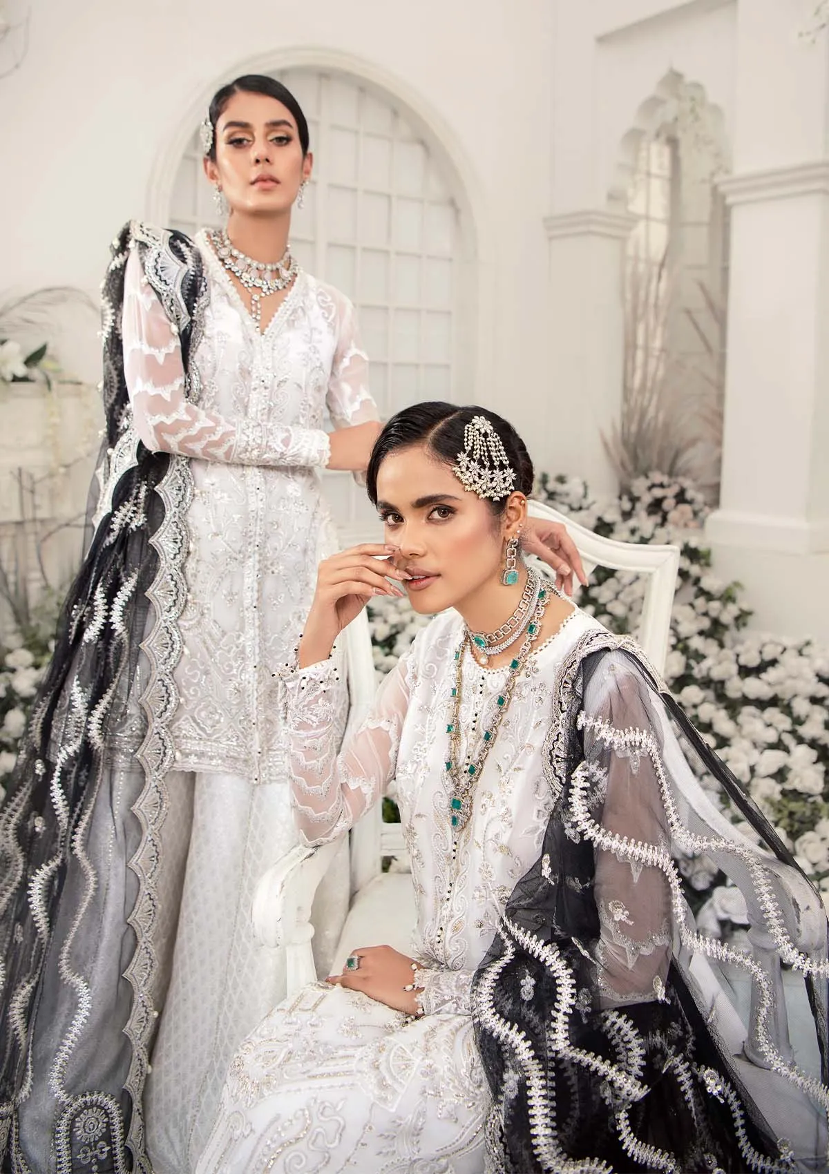 Wedding Festive '22 - Look 09 |  AIK Atelier Wedding Festive Unstitched Luxury Collection 2022 | Embroidered Net Organza Suits