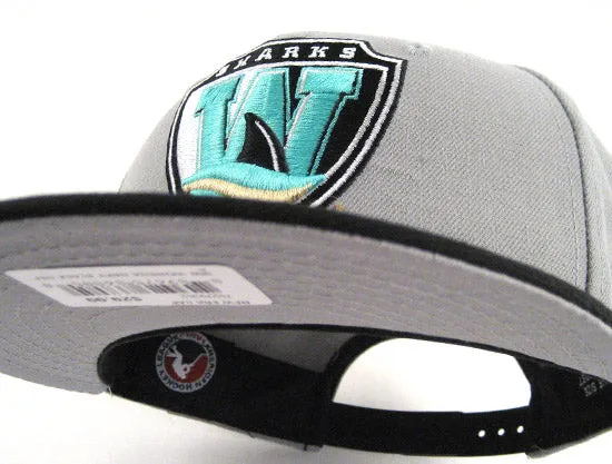 Worcester SHarks New Era 9Fifty Snapback Hat (AIR JORDAN RETRO 10 LIBERTY GRAY UNDERBRIM)