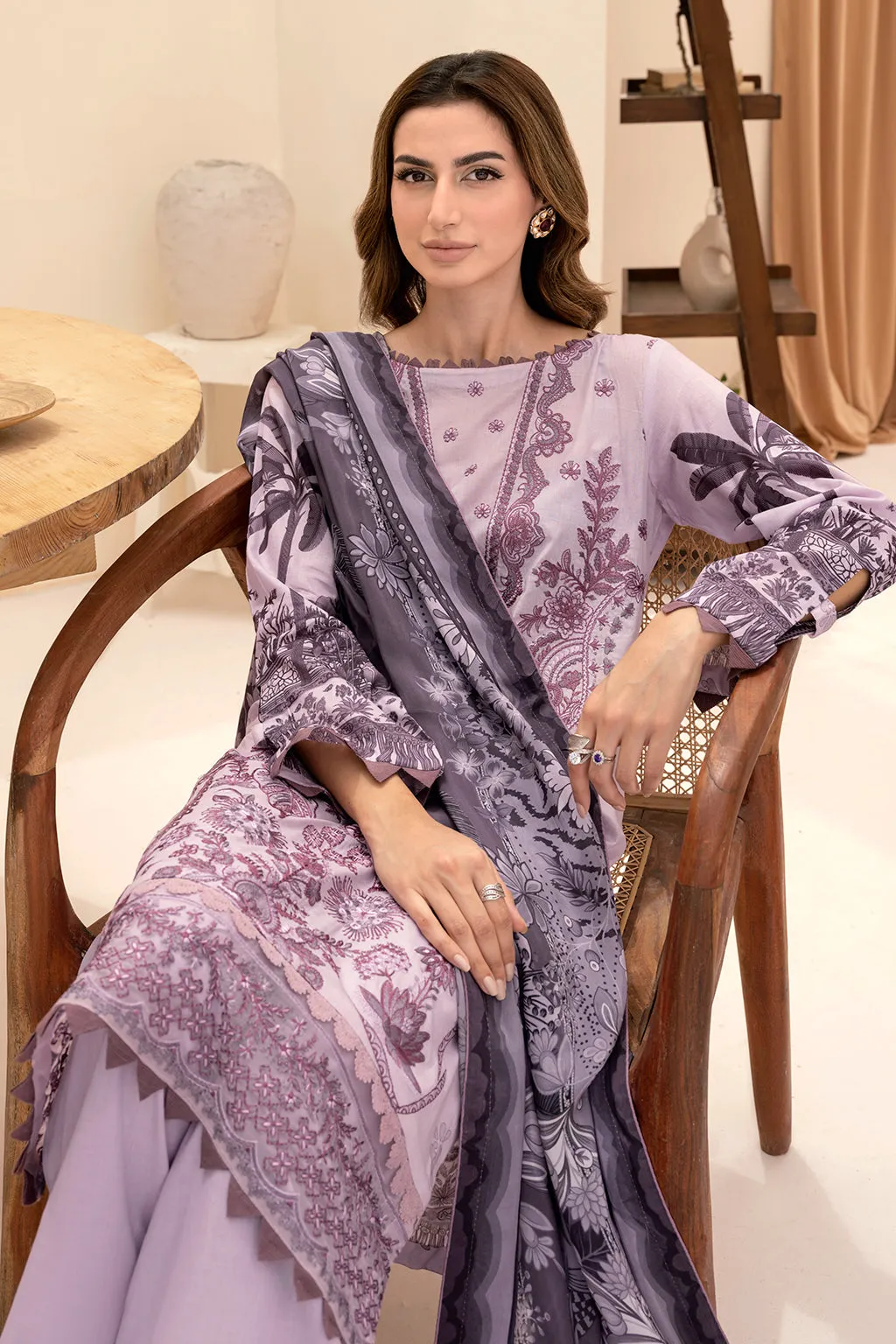 Y-706 |  Ramsha Riwayat Luxury Lawn Vol 7 Collection | Unstitched Lawn Embroidered Suits